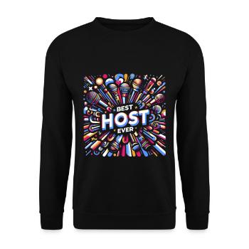Meilleur hôte de tous les temps 23 - Sweat-shirt Unisexe - noir - Devant - Alina (178cm) & Michal (187cm)