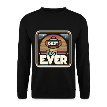 Meilleur hôte de tous les temps 25 - Sweat-shirt Unisexe - noir - Devant - Alina (178cm) & Michal (187cm)