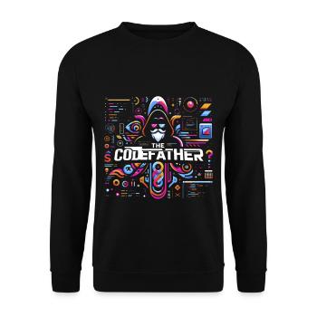 The Codefather 6 - Unisex Pullover - Schwarz - Vorne - Alina (178cm) & Michal (187cm)