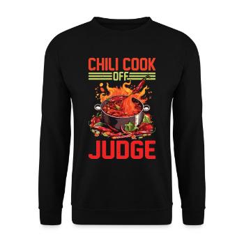Chili Cook Off Judge 33 - Unisex Sweatshirt - black - Front - Alina (178cm) & Michal (187cm)