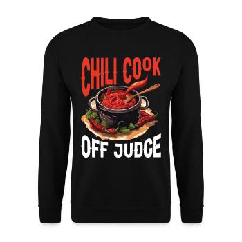 Chili Cook Off Judge 34 - Unisex Sweatshirt - black - Front - Alina (178cm) & Michal (187cm)