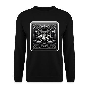 Catering Crew 8 - Unisex Sweatshirt - black - Front - Alina (178cm) & Michal (187cm)