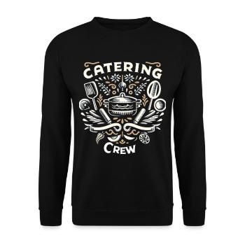Catering Crew 5 - Unisex Sweatshirt - black - Front - Alina (178cm) & Michal (187cm)
