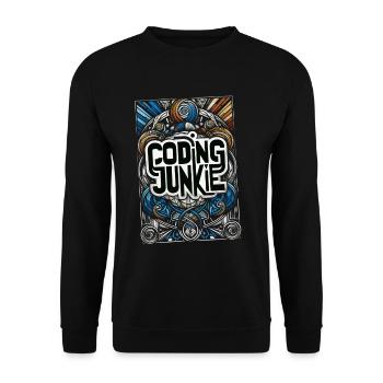 Accro au codage 14 - Sweat-shirt Unisexe - noir - Devant - Alina (178cm) & Michal (187cm)