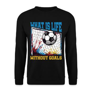Qu’est-ce que la vie sans objectifs 14 - Sweat-shirt Unisexe - noir - Devant - Alina (178cm) & Michal (187cm)