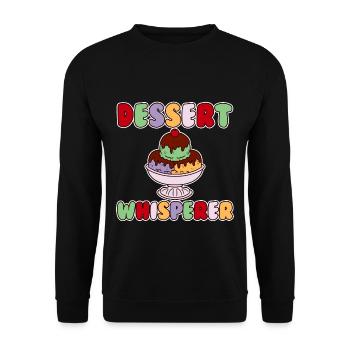 Dessert Whisperer 2 - Unisex Sweatshirt - black - Front - Alina (178cm) & Michal (187cm)