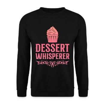Dessert Whisperer 4 - Unisex Sweatshirt - black - Front - Alina (178cm) & Michal (187cm)