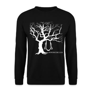 Schaukel-Club 1 - Unisex Pullover - Schwarz - Vorne - Alina (178cm) & Michal (187cm)
