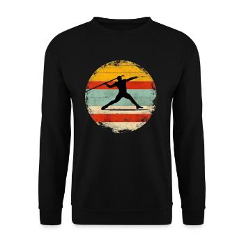 Javelin Throw 6 - Unisex Pullover - Schwarz - Vorne - Alina (178cm) & Michal (187cm)