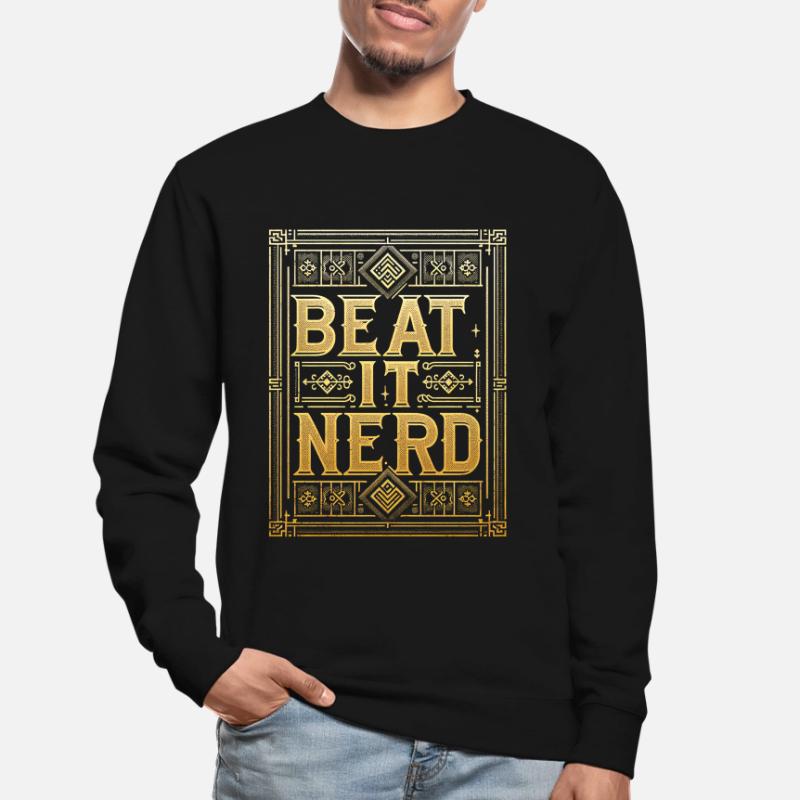 Battez-le Nerd 13 Sweat-shirt Unisexe