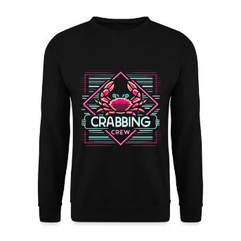 Crabbing Crew 11 - Unisex Pullover - Schwarz - Vorne - Alina (178cm) & Michal (187cm)