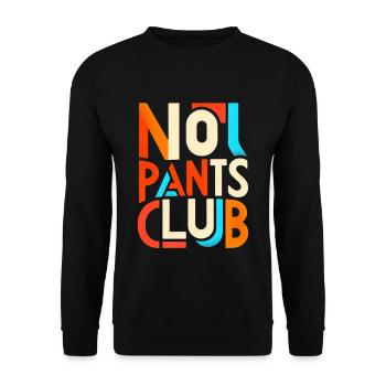 No Pants Club 11 - Unisex Sweatshirt - black - Front - Alina (178cm) & Michal (187cm)