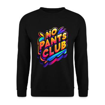 No Pants Club 6 - Unisex Sweatshirt - black - Front - Alina (178cm) & Michal (187cm)