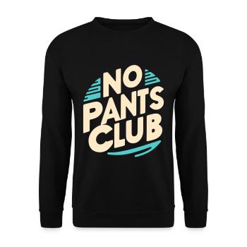 No Pants Club 7 - Unisex Sweatshirt - black - Front - Alina (178cm) & Michal (187cm)
