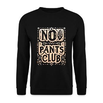 No Pants Club 8 - Unisex Sweatshirt - black - Front - Alina (178cm) & Michal (187cm)