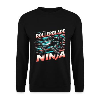 Rollerblade Ninja 13 - Sweat-shirt Unisexe - noir - Devant - Alina (178cm) & Michal (187cm)