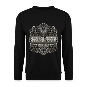 Road Trip Warrior 7 - Unisex Pullover - Schwarz - Vorne - Alina (178cm) & Michal (187cm)