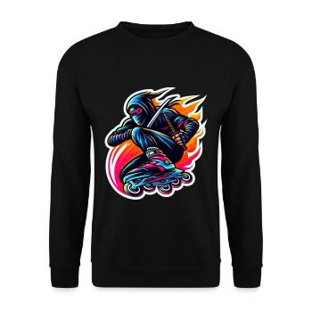 Rollerblade Ninja 10 - Sweat-shirt Unisexe - noir - Devant - Alina (178cm) & Michal (187cm)