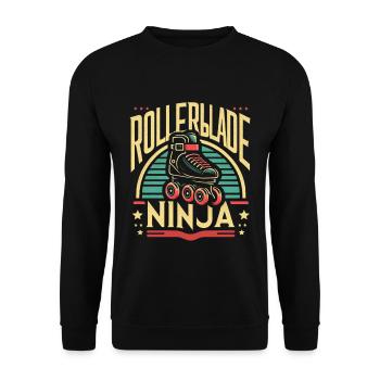 Rollerblade Ninja 8 - Sweat-shirt Unisexe - noir - Devant - Alina (178cm) & Michal (187cm)