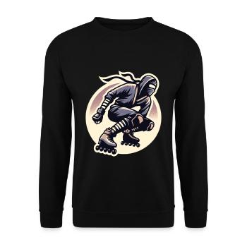 Rollerblade Ninja 9 - Unisex Pullover - Schwarz - Vorne - Alina (178cm) & Michal (187cm)