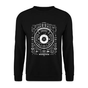 The Mixfather 10 - Unisex Sweatshirt - black - Front - Alina (178cm) & Michal (187cm)