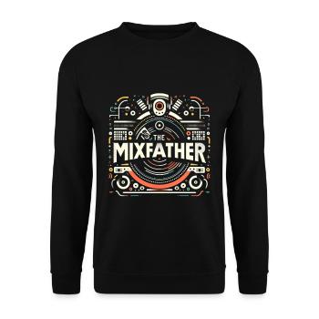The Mixfather 11 - Unisex Sweatshirt - black - Front - Alina (178cm) & Michal (187cm)