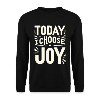 Aujourd’hui, je choisis la joie 13 - Sweat-shirt Unisexe - noir - Devant - Alina (178cm) & Michal (187cm)