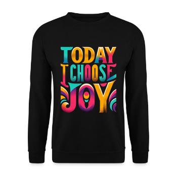Aujourd’hui, je choisis la joie 17 - Sweat-shirt Unisexe - noir - Devant - Alina (178cm) & Michal (187cm)