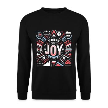 Aujourd’hui, je choisis la joie 16 - Sweat-shirt Unisexe - noir - Devant - Alina (178cm) & Michal (187cm)