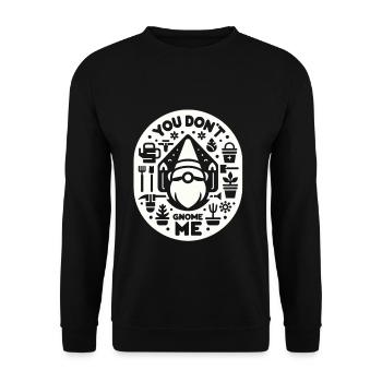 Tu ne me gnomes pas 10 - Sweat-shirt Unisexe - noir - Devant - Alina (178cm) & Michal (187cm)