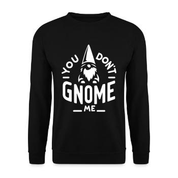 Tu ne me gnomes pas 7 - Sweat-shirt Unisexe - noir - Devant - Alina (178cm) & Michal (187cm)