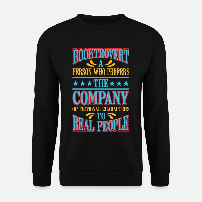 Booktrovert Definition Description 6 - Unisex Sweatshirt - black