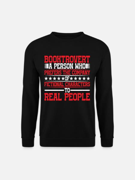 Booktrovert Definition Description 7 - Unisex Sweatshirt - black