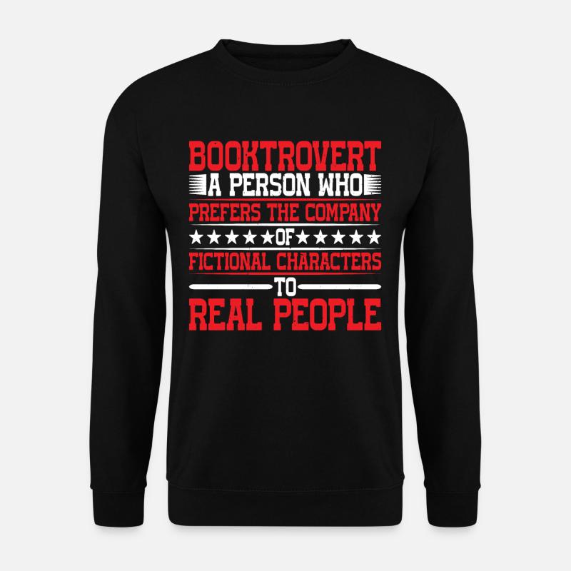 Booktrovert Definition Description 7 - Unisex Pullover - Schwarz