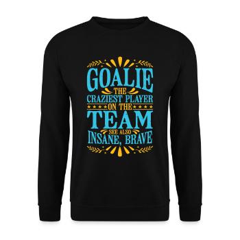 Goalie Gear Goalkeeper Definition 11 - Unisex Sweatshirt - black - Front - Alina (178cm) & Michal (187cm)