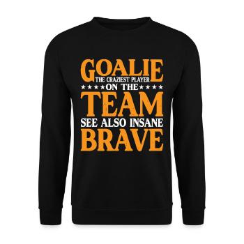 Goalie Gear Goalkeeper Definition 13 - Unisex Sweatshirt - black - Front - Alina (178cm) & Michal (187cm)