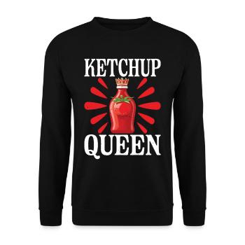 Ketchup Queen 21 - Unisex Pullover - Schwarz - Vorne - Alina (178cm) & Michal (187cm)