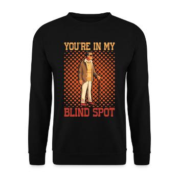 You're In My Blind Spot 18 - Unisex Sweatshirt - black - Front - Alina (178cm) & Michal (187cm)