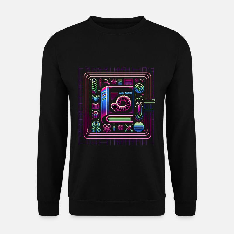 Bookworm and Proud 5 - Unisex Sweatshirt - black