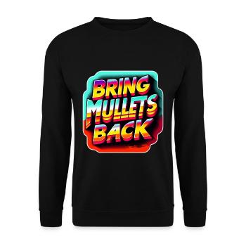Ramenez des mulets 8 - Sweat-shirt Unisexe - noir - Devant - Alina (178cm) & Michal (187cm)