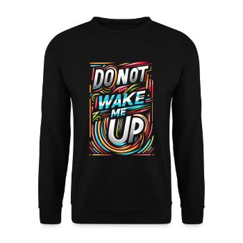 Ne me réveille pas 22 - Sweat-shirt Unisexe - noir - Devant - Alina (178cm) & Michal (187cm)
