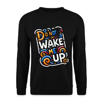 Ne me réveille pas 20 - Sweat-shirt Unisexe - noir - Devant - Alina (178cm) & Michal (187cm)