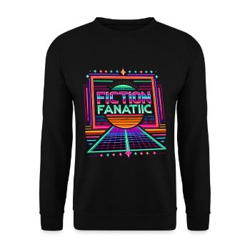 Fanatique de fiction 4 - Sweat-shirt Unisexe - noir - Devant - Alina (178cm) & Michal (187cm)