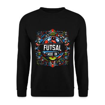Mode Futsal Sur 5 - Sweat-shirt Unisexe - noir - Devant - Alina (178cm) & Michal (187cm)