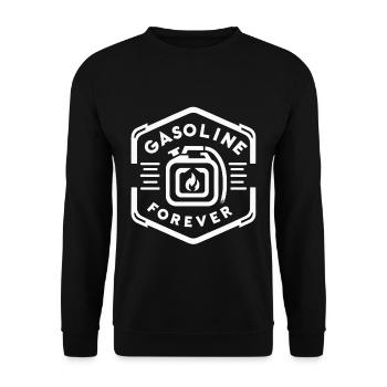Gasoline Forever 13 - Unisex Sweatshirt - black - Front - Alina (178cm) & Michal (187cm)