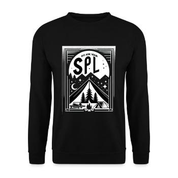 Go Ask Your Spl 9 - Unisex Sweatshirt - black - Front - Alina (178cm) & Michal (187cm)