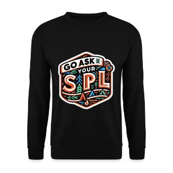 Go Ask Your Spl 10 - Unisex Sweatshirt - black - Front - Alina (178cm) & Michal (187cm)
