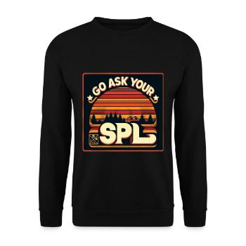 Go Ask Your Spl 11 - Unisex Sweatshirt - black - Front - Alina (178cm) & Michal (187cm)