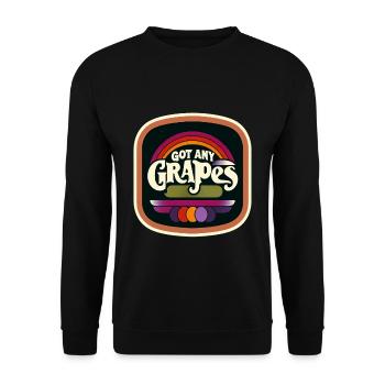 Got Any Grapes 6 - Unisex Sweatshirt - black - Front - Alina (178cm) & Michal (187cm)