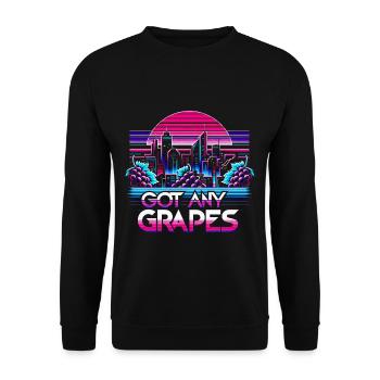 Got Any Grapes 9 - Unisex Pullover - Schwarz - Vorne - Alina (178cm) & Michal (187cm)